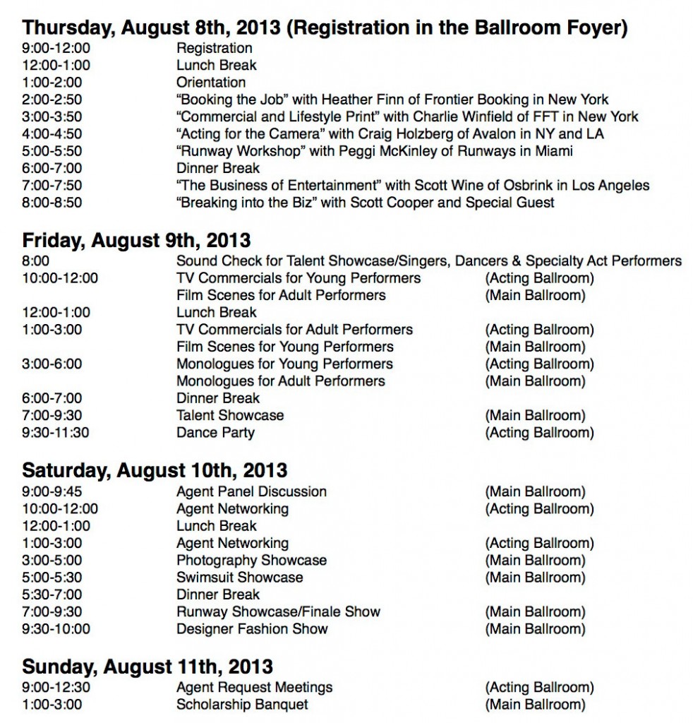Talent-INC-August-2013-Schedule